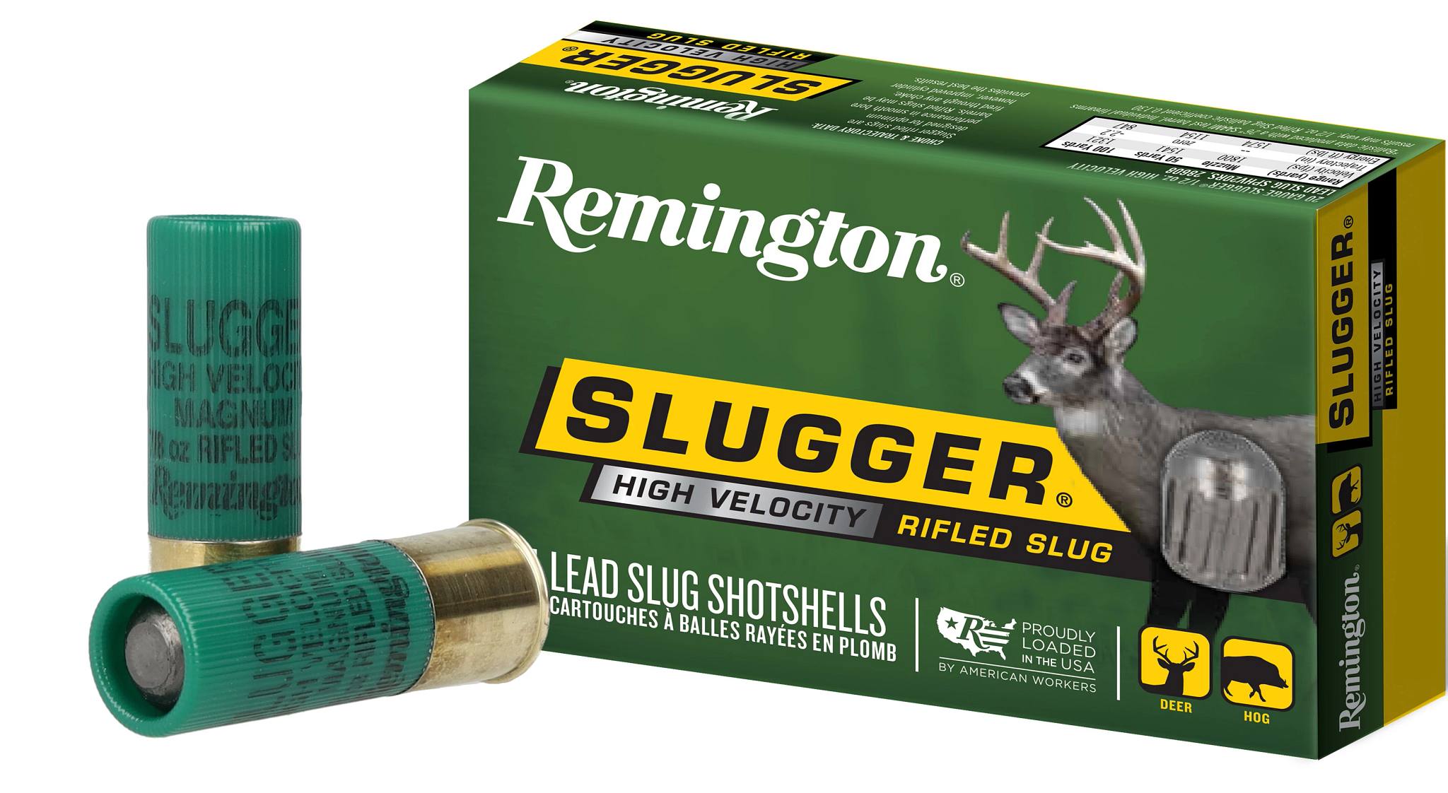 Slugger High Velocity Rifled Slug, 12 Gauge, 383 Grain, 3 in, 1875 fps